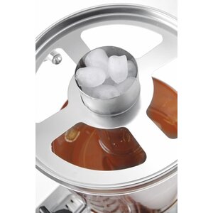 Hendi Distributeur Double de Jus de Fruits | 2x 8 Litres | Robinet Anti-Gouttes | 580x350x(H)560mm