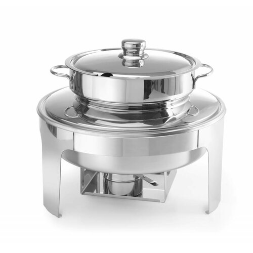 Hendi Chafing Dish | Rond | Brillant | 10 Litres | ø420x(H)380mm