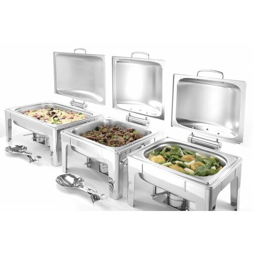 Hendi Chafing Dish 1/2 GN |  Inox Mate | 4 Litres | 365x370x(H)280mm