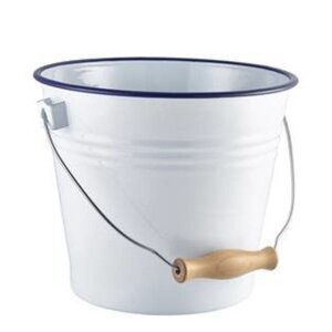 Hendi Seau de Présentation avec Anse | Emaillé | Disponible en 2 Tailles