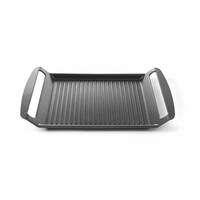 Grill pour Plaque de Cuisson à Induction | Aluminium | Couche Anti-Adhésive | 390x260x(H)35mm