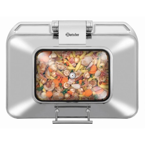 Bartscher Chafing Dish GN 1/1 | Convient à l'Induction, et Vitrocéramique | 850x420x(H)205mm