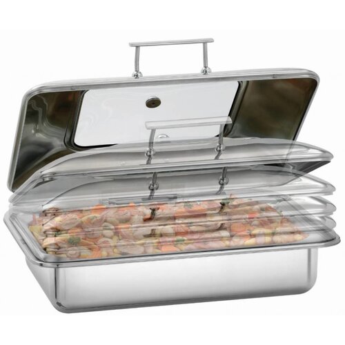 Bartscher Chafing Dish GN 1/1 | Convient à l'Induction, et Vitrocéramique | 850x420x(H)205mm