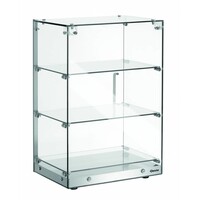Vitrine de Buffet | 3 Etages | Porte Verrouillable | 405x335x(H)620mm