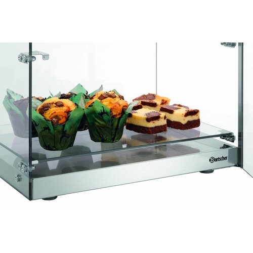 Bartscher Vitrine de Buffet | 3 Etages | Porte Verrouillable | 405x335x(H)620mm