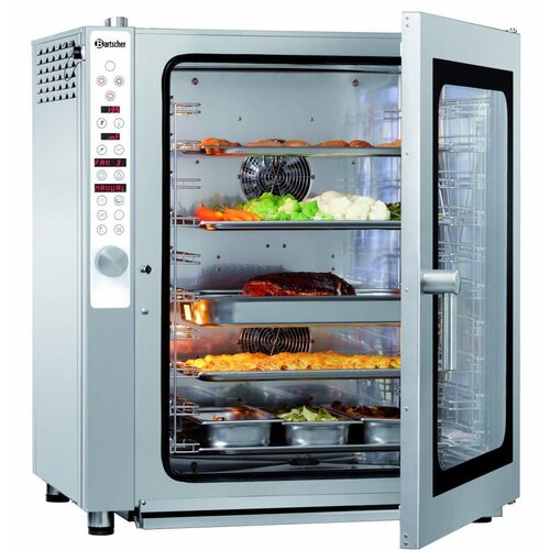 Bartscher Four Mixte | 10x GN 1/1 | 99 Programmes de Cuisson | 890x815x(H)1010mm