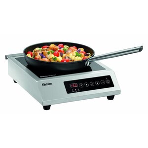 Bartscher Réchaud à Induction | Schott Ceran | 3000W | Zone de Cuisson Ø230mm | 330x420x(H)105mm