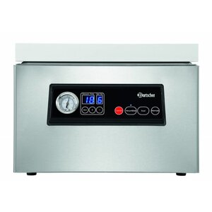 Bartscher Machine Sous-Vide | 300mm | 60L /min  | 2 Cordons de Soudure | 0,35 kW | 375x440x(H)271mm