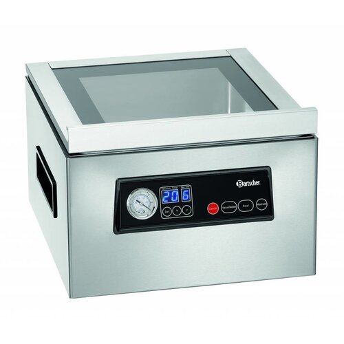 Bartscher Machine Sous-Vide | 300mm | 60L /min  | 2 Cordons de Soudure | 0,35 kW | 375x440x(H)271mm