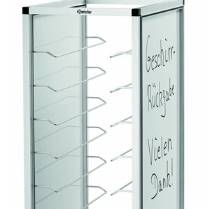 Bartscher Chariot à Plateaux | Convient pour 10x 370x570 & 356x456mm | 470x685x(H)1596mm Bartscher Chariot à Plateaux | Convient pour 10x 370x570 & 356x456mm | 470x685x(H)1596mm