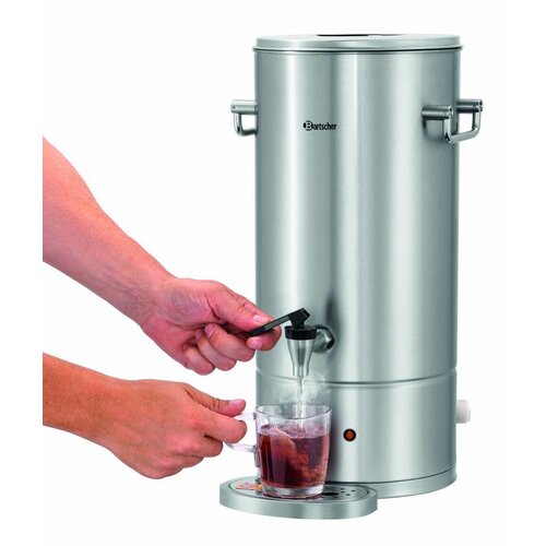 Bartscher Distributeur d'Eau Chaude | Inox | Raccord d'Eau Fixe | 9 Litres | 305x350x(H)490mm