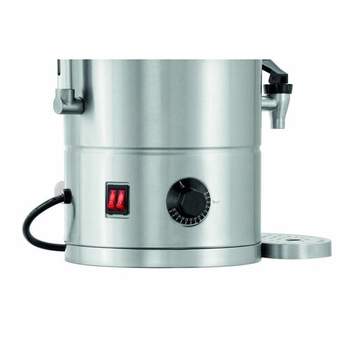 Bartscher Distributeur d'Eau Chaude | Inox | Raccord d'Eau Fixe | 9 Litres | 305x350x(H)490mm
