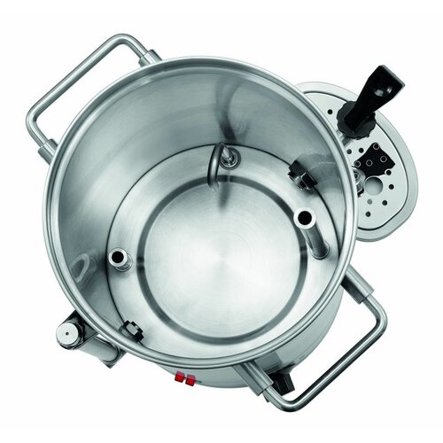 Bartscher Distributeur d'Eau Chaude | Inox | Raccord d'Eau Fixe | 9 Litres | 305x350x(H)490mm