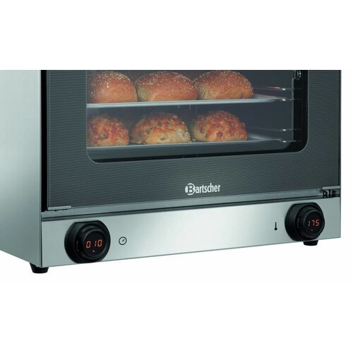 Bartscher Four à Convection AT90-MDI | 4x 438x315mm | Réglage de Température Electronique | 595x615x(H)580mm
