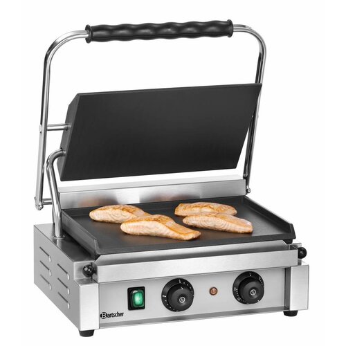Bartscher Grill Contact Panini-T | Lisse | Fonte Emaillé | 2,2 kW | 410x400x(H)200mm Bartscher Grill Contact Panini-T | Lisse | Fonte Emaillé | 2,2 kW | 410x400x(H)200mm