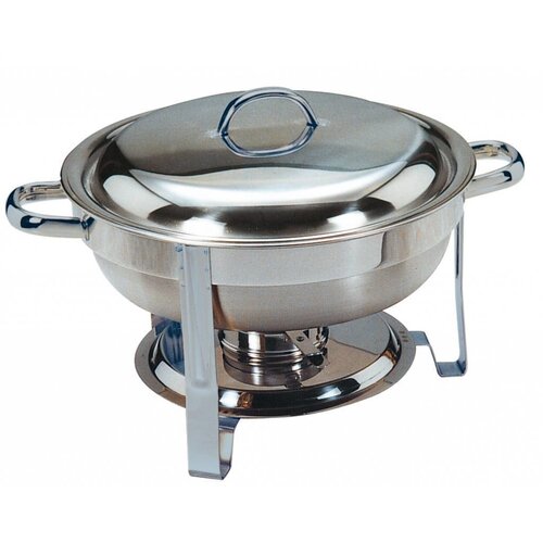 Saro Mini Chafing Dish | Inox Poli | Rond | 4 Litres | Ø340x(H)250mm Saro Mini Chafing Dish | Inox Poli | Rond | 4 Litres | Ø340x(H)250mm