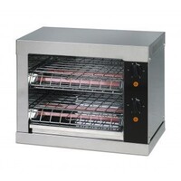 Toaster Double | avec 2 Pinces | Minuterie | Plateau Récupérateur de Miettes | 3000 W | 440x260x(h)380mm