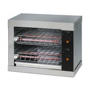 Saro Toaster Double | avec 2 Pinces | Minuterie | Plateau Récupérateur de Miettes | 3000 W | 440x260x(h)380mm
