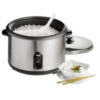 Cuiseur à Riz | Electrique | Inox | Spatule et Doseur Inclus | pour 10-24 Personnes | 4,2 Litres