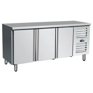 Saro Comptoir Réfrigéré | 3 Portes à Fermeture Automatique | Inox | 1795x700x(h)890mm Saro Comptoir Réfrigéré | 3 Portes à Fermeture Automatique | Inox | 1795x700x(h)890mm