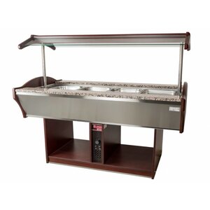 Saro Buffet Chaud | 4x GN 1/1 | Acajou Saro Buffet Chaud | 4x GN 1/1 | Acajou