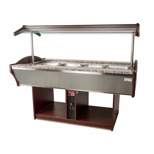 Saro Buffet Chaud | 4x GN 1/1 | Acajou Saro Buffet Chaud | 4x GN 1/1 | Acajou