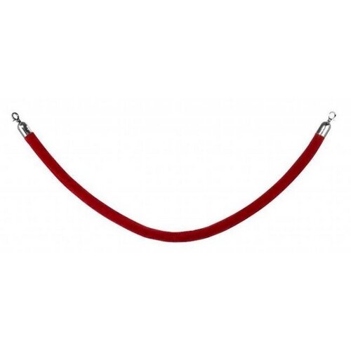 Saro Cordon Velour pour File d'Attente | 1,5 m | Rouge | Ø38x1500mm