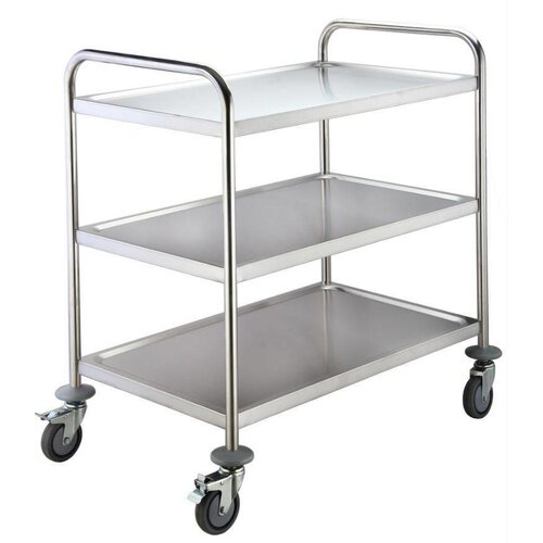 Saro Chariot de Service | Inox | 3 Plateaux | 75 kg | 860x510x(h)940mm
