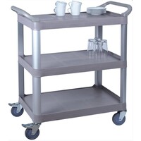 Chariot de Service | Polypropylène | 3 Plateaux | 100 kg | 845x430x(h)950mm