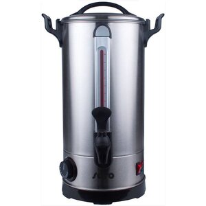 Saro Distributeur d'Eau/Vin Chaud(e) | Inox | 9 Litres | Robinet Anti-Gouttes | Ø205x(h)435mm