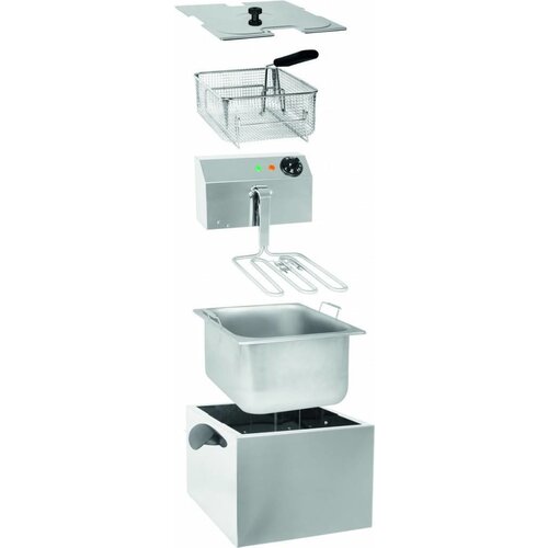Saro Friteuse Electrique | 8 Litres | Cuve Amovible | 260x430x350(h)mm