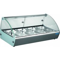 Vitrine de Présentation Chaude | Incl. 4x Bacs GN 1/3 | 773x420x336(h)mm