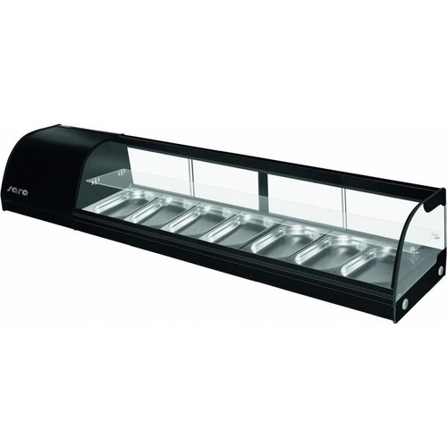 Saro Vitrine de Présentation Tapas | 7x GN 1/3 | 1800x390x290(h)mm Saro Vitrine de Présentation Tapas | 7x GN 1/3 | 1800x390x290(h)mm