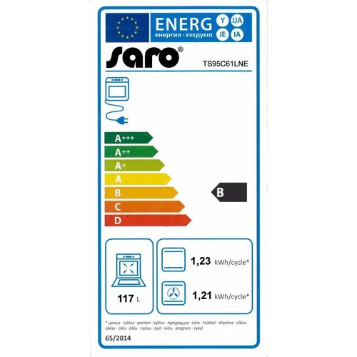 Saro Cuisinière à Gaz sur Four Electrique | 5 Brûleurs | 230V | 900x600x850(h)mm