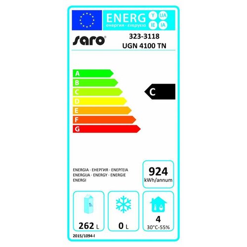Saro Comptoir Réfrigéré Ventilé | 4 Portes | 420L | 2230x700x650(h)mm