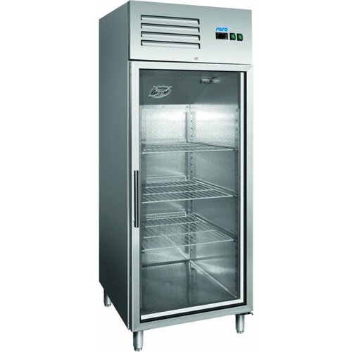 Saro Armoire Réfrigérée Ventilée | Porte en Verre | GN 2/1 | 537L | 680x810x2000(h)mm Saro Armoire Réfrigérée Ventilée | Porte en Verre | GN 2/1 | 537L | 680x810x2000(h)mm
