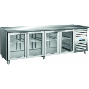 Saro Comptoir Réfrigéré | 4 Portes | 616L | Portes Vitrées | 2237x700x890(h)mm Saro Comptoir Réfrigéré | 4 Portes | 616L | Portes Vitrées | 2237x700x890(h)mm