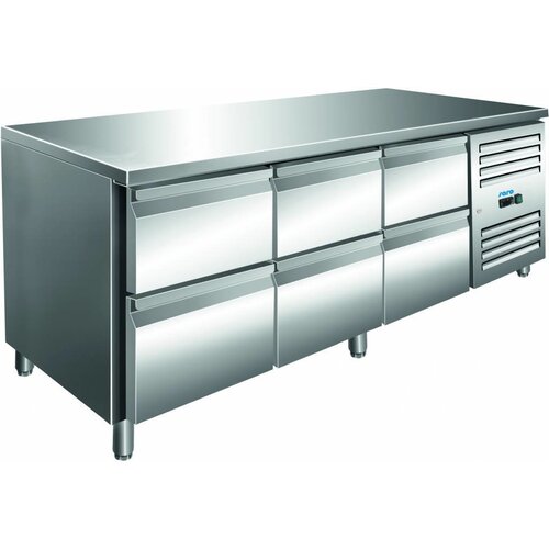 Saro Comptoir Réfrigéré | Inox | 3x 2 Tiroirs | 1795x700x890(h)mm Saro Comptoir Réfrigéré | Inox | 3x 2 Tiroirs | 1795x700x890(h)mm