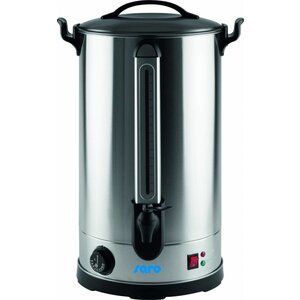 Saro Distributeur d'Eau/Vin Chaud | Inox | avec Robinet Anti-Gouttes | 30 Litres
