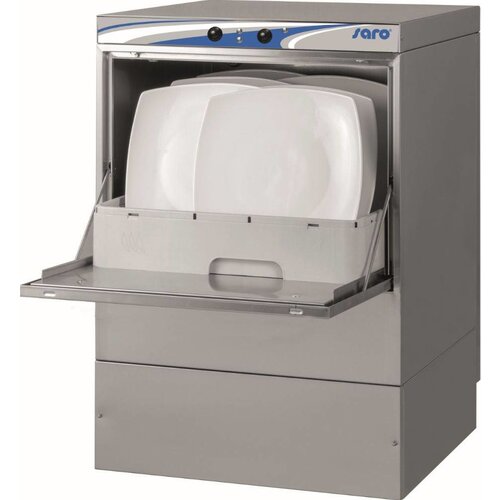 Saro Lave-Vaisselle | Double Paroi | 500x500mm | Distributeur de Savon | Pompe de Vidange | 230V