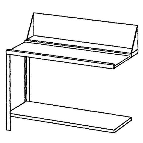 Bartscher Table Gliss| À Gauche | Inox 18/10 | 1200X720X(h)850mm