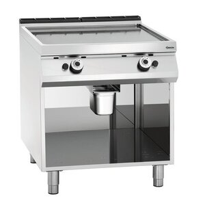 Bartscher Plaque "Teppanyaki " Gaz | 2 zones | 18kW | Sur Armoire |800x900x(h)900mm