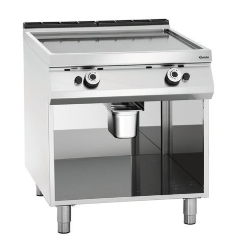 Bartscher Plaque "Teppanyaki " Gaz | 2 zones | 18kW | Sur Armoire |800x900x(h)900mm