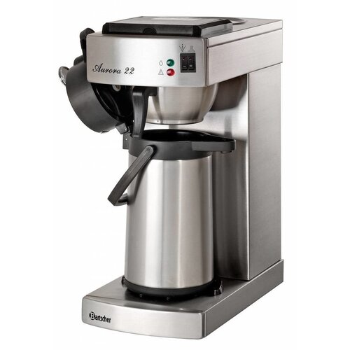 Bartscher Cafetière Isolée| Avec Système de Pompe |Inox |215x405x(h)520mm