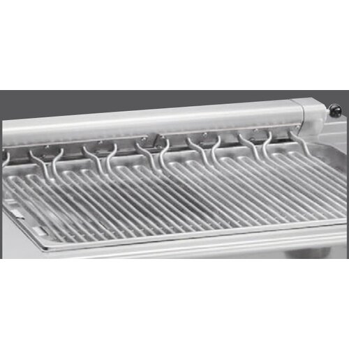 Bartscher Grill Électrique |Sur Meuble|  Nervuré |En Fonte | 800X700X(h)850mm
