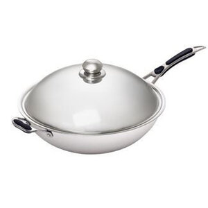 Bartscher Sauteuse Wok | en Inox | Poids 2.85 kg | 640x360x(h)220mm
