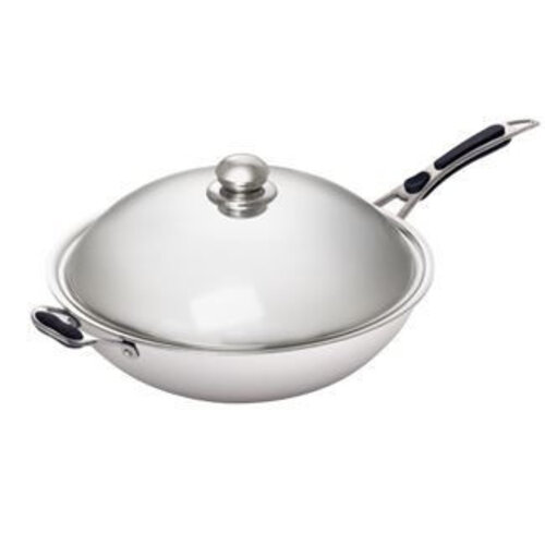 Bartscher Sauteuse Wok | en Inox | Poids 2.85 kg | 640x360x(h)220mm