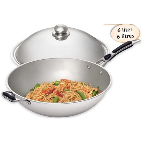 Bartscher Sauteuse Wok | en Inox | Poids 2.85 kg | 640x360x(h)220mm