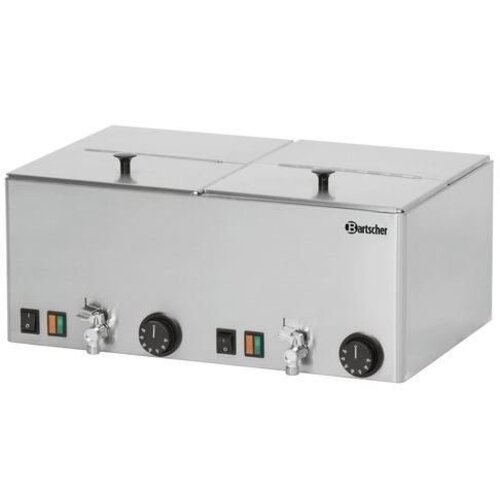 Bartscher Chauffe-Saucisses |2 Cuves | 230 V  | 535x370x(h)240mm