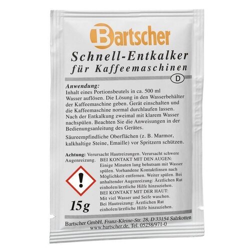 Bartscher Détartrant Machine | à Café | 30 pièces Bartscher Détartrant Machine | à Café | 30 pièces